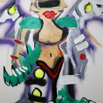 Malarstwo zatytułowany „Monster Slug” autorstwa Jhoan Roa, Oryginalna praca, Akryl