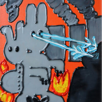 Malarstwo zatytułowany „Apocalypse” autorstwa Jhoan Roa, Oryginalna praca, Akryl