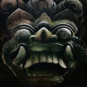 Картина под названием "Bali" - Ji Aime Art, Подлинное произведение искусства, Акрил Установлен на Деревянная рама для носилок