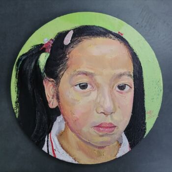 Pittura intitolato "同学3" da Jianxing Li, Opera d'arte originale, Acrilico