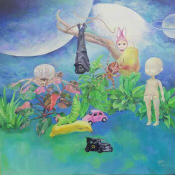 绘画 标题为“童梦” 由Jianxing Li, 原创艺术品, 丙烯