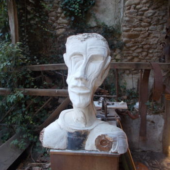 Sculpture intitulée "Auto-portrait" par Jib, Œuvre d'art originale