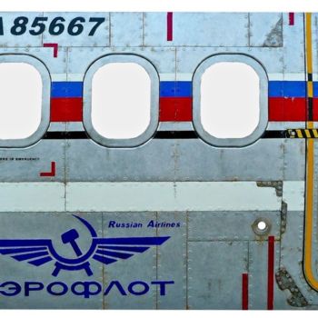 "AEROFLOT" başlıklı Heykel Jerome Chauvin (JICE) tarafından, Orijinal sanat, Akrilik