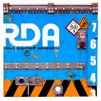 Sculpture titled "RDA INDUSTRIAL WAY" by Jerome Chauvin (JICE), Original Artwork, Acrylic