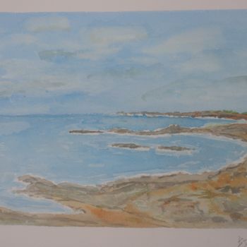Malerei mit dem Titel "Finistère" von Bjc, Original-Kunstwerk, Aquarell