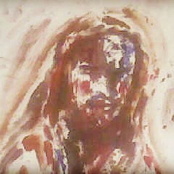Peinture intitulée "Jesus" par Jicey Carina, Œuvre d'art originale, Acrylique