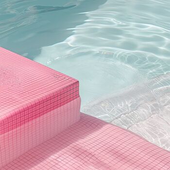 Цифровое искусство под названием "Pool 42, 2024" - Jil Anders, Подлинное произведение искусства, Изображение, сгенерированно…