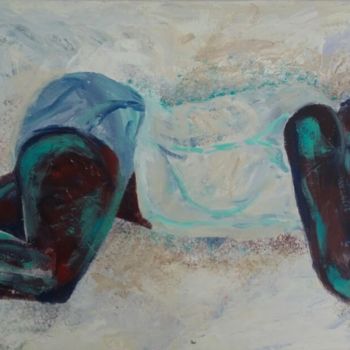 Pittura intitolato "Resting" da Jill Carrott, Opera d'arte originale, Acrilico