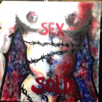 「Sex Trafficking」というタイトルの絵画 Jd Johnsonによって, オリジナルのアートワーク, アクリル
