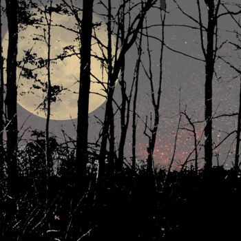 Photography titled "Astral Luna In The…" by Jim Cureton, Original Artwork, Manipulated Photography