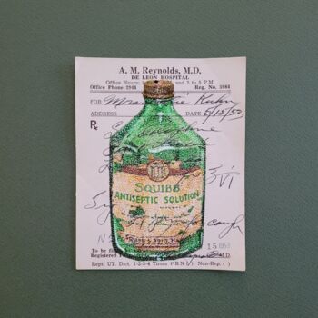 Drawing titled "Antiseptic" by Jim Haller, Original Artwork, Ink Mounted on Other rigid panel