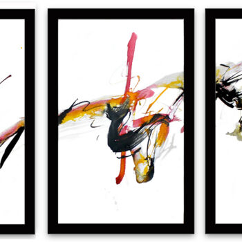Рисунок под названием "#228 A,B,C Triptych" - Jim Williams, Подлинное произведение искусства, Акрил