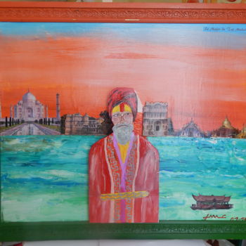Peinture intitulée "Le major du Taj Mah…" par Jean Marc Cornille, Œuvre d'art originale