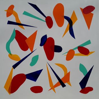 「Abstract Forms No.5…」というタイトルの絵画 Jim Richardsによって, オリジナルのアートワーク, アクリル