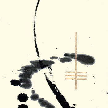 Tekening getiteld "Toho no Hikari" door Jin Sugahara, Origineel Kunstwerk, Acryl
