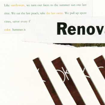 Kolaże zatytułowany „Renovating” autorstwa Jin Sugahara, Oryginalna praca, Kolaże