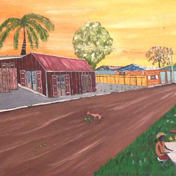 Pintura titulada "Fwapé domino là" por Jipé Fronton, Obra de arte original, Oleo