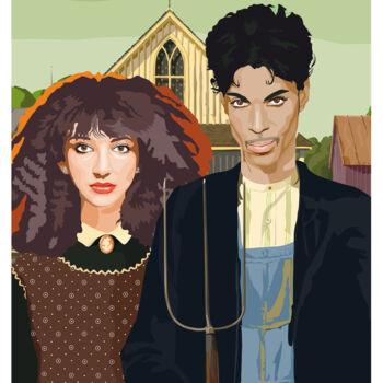 Digital Arts titled "Gothic Kate & Prince" by Jipedan, Original Artwork, Digital Painting