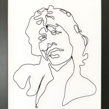 Escultura intitulada "Like Jagger" por Jipedan, Obras de arte originais, Alumínio Montado em Outro painel rígido