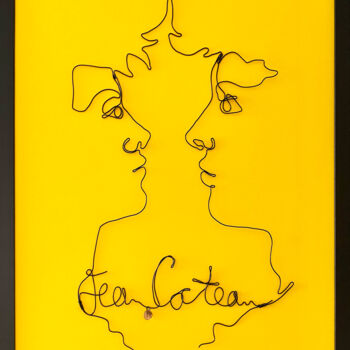 "Cocteau Twin" başlıklı Heykel Jipedan tarafından, Orijinal sanat, Alüminyum Diğer sert panel üzerine monte edilmiş