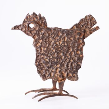 Γλυπτική με τίτλο "Hen I." από Jiri Genov, Αυθεντικά έργα τέχνης, Μέταλλα