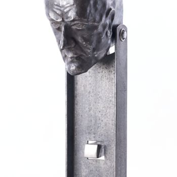 Sculpture titled "Silent Advisor - Ki…" by Jiri Genov, Original Artwork, Metals