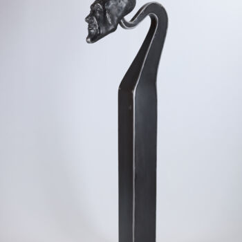 Sculpture titled "Yes-man - kinetic s…" by Jiri Genov, Original Artwork, Metals