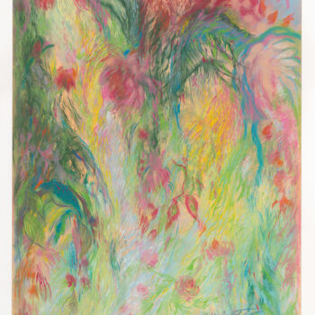 Painting titled "Blossom" by Jitka Gočaltovská, Original Artwork, Pastel