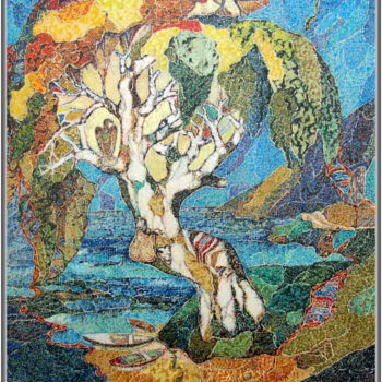 Painting titled "The tree" by Jivko Ianev, Original Artwork, Oil