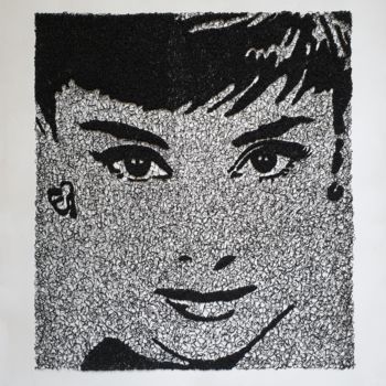 Γλυπτική με τίτλο "Audrey" από Jean-Alain Clerdan, Αυθεντικά έργα τέχνης, Καλώδιο