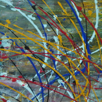 Картина под названием "TM20200628" - Jean-Jacques Minardi (Ipo), Подлинное произведение искусства, Акрил Установлен на Дерев…