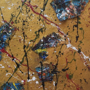 Painting titled "Etablishement" by Jean-Jacques Minardi (Ipo), Original Artwork, Acrylic Mounted on Wood Stretcher frame