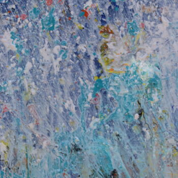 Painting titled "Orage d'été" by Jean-Jacques Minardi (Ipo), Original Artwork, Acrylic Mounted on Wood Stretcher frame