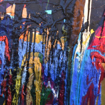 Malerei mit dem Titel "Chaos 20221205" von Jean-Jacques Minardi (Ipo), Original-Kunstwerk, Acryl Auf Keilrahmen aus Holz mon…