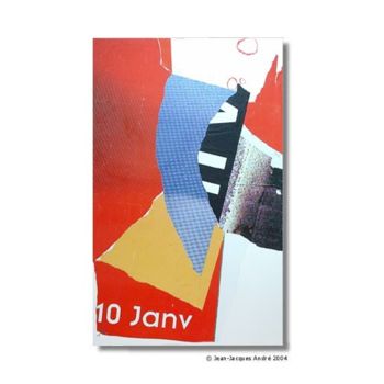 Malarstwo zatytułowany „R1/020” autorstwa Jean-Jacques Andre, Oryginalna praca, Olej