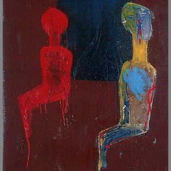 Painting titled "l'abscence" by Jean-Jacques Corriger, Original Artwork
