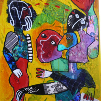 Peinture intitulée "la sireine de saba" par Jean-Jacques Corriger, Œuvre d'art originale