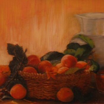Painting titled "confiture d'abricots" by Josette Francois, Original Artwork