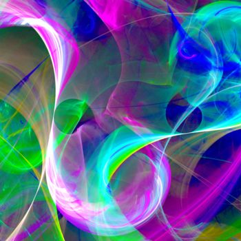 Digital Arts titled "SWIRLS 1" by Jean-Jacques Massou, Original Artwork, Digital Painting