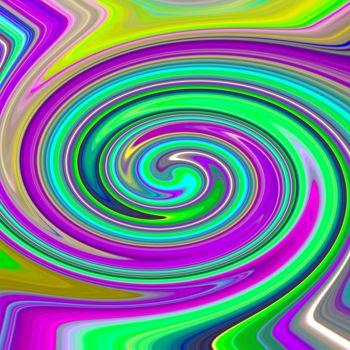 Digital Arts titled "SPIRALE 1" by Jean-Jacques Massou, Original Artwork, Digital Painting