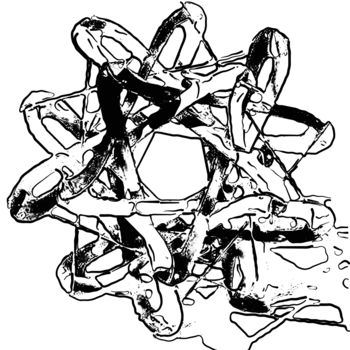 Digital Arts titled "Rumination" by Jack Cash Jr, Original Artwork, Ink