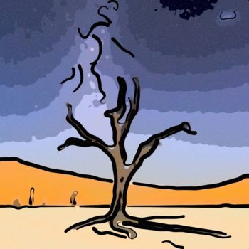 Digitale Kunst mit dem Titel "Tree" von Jack Cash Jr, Original-Kunstwerk