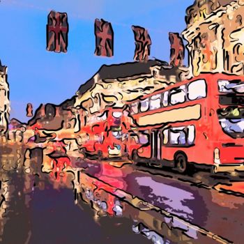 Digitale Kunst mit dem Titel "Bus" von Jack Cash Jr, Original-Kunstwerk
