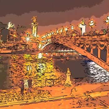 Arte digitale intitolato "Bridge" da Jack Cash Jr, Opera d'arte originale
