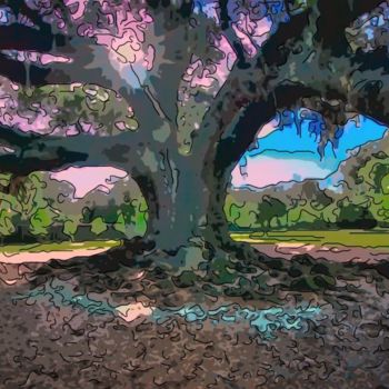 Artes digitais intitulada "Ancient Tree" por Jack Cash Jr, Obras de arte originais