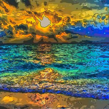 Arte digitale intitolato "Approaching Storm" da Jack Cash Jr, Opera d'arte originale