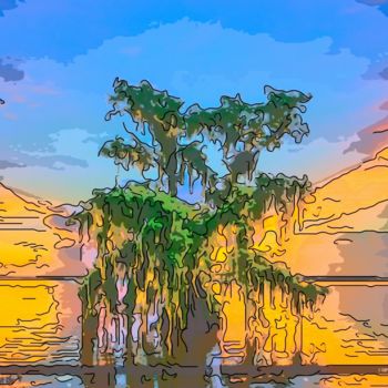 Arte digitale intitolato "Spanish Moss" da Jack Cash Jr, Opera d'arte originale