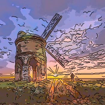 Digital Arts titled "Windmill" by Jack Cash Jr, Original Artwork