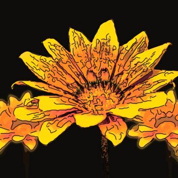 Digitale Kunst mit dem Titel "Sunshine Lovers" von Jack Cash Jr, Original-Kunstwerk