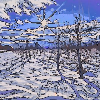 Digital Arts titled "Cold Winter Day" by Jack Cash Jr, Original Artwork